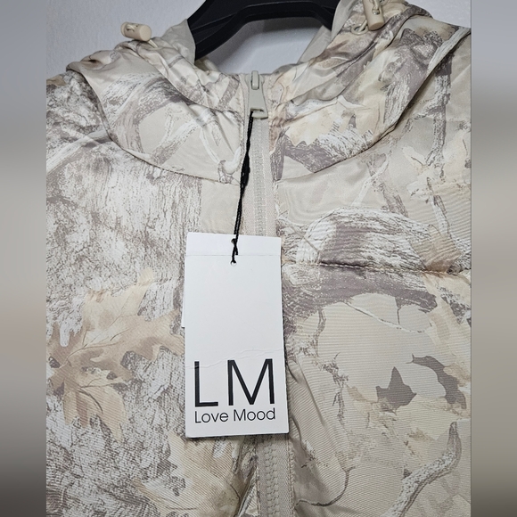 Puffer Vest Women Size Xl XL Hooded Sleeveless love Mood - Picture 2 of 11